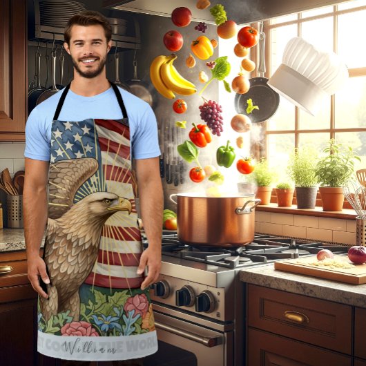 Vintage American Flag Schürze, Adler, Koch Küche Schürze