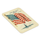 Vintage American Flag Statue of Liberty Magnet (Rechte Seite)