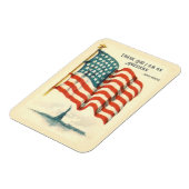 Vintage American Flag Statue of Liberty Magnet (Linke Seite)