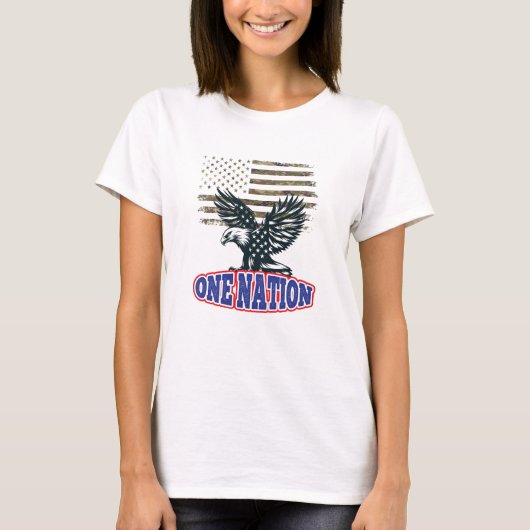 Vintage American Flag Tee , 4. Juli (Vorderseite)