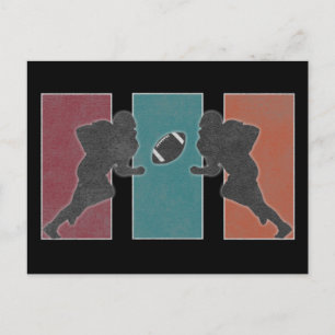 Vintage American Football Artwork Postkarte