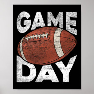 Vintage American Football-Spiel Sportliebhaber  Poster
