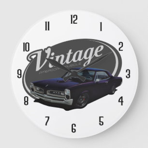 Vintage American GTO Muscle Große Wanduhr