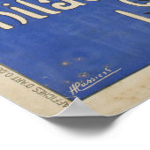 Vintage American Line Philadelphia Liverpool Poster (Ecke)