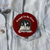 Vintage American Pride Mount Rushmore Sammlerstück Button (Beispiel)
