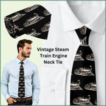 Vintage American Steam Train Locomotive auf Black