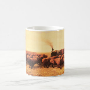 Vintage American West, aufgehalten von NH Trotter Kaffeetasse