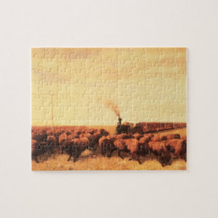 Vintage American West, aufgehalten von NH Trotter Puzzle