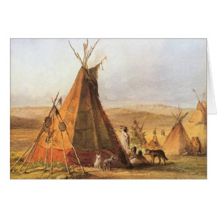 Vintage American West, Tipis in der Prärie von Bod