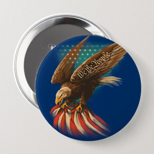 Vintage Americana Button (Vorne & Hinten)