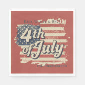 Vintage Americana Fireworks Picnic Serviette (Vorderseite)