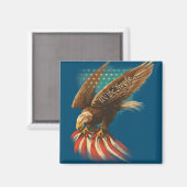 Vintage Americana Magnet (Vorderseite/Rückseite)