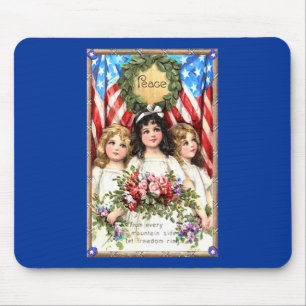 Vintage-Americana-Motiv auf T-Shirts, Tassen, mehr Mousepad