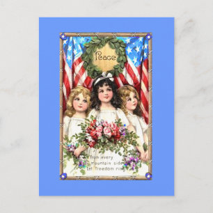 Vintage-Americana-Motiv auf T-Shirts, Tassen, mehr Postkarte