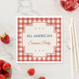 Vintage-Americana-patriotische Party-Servietten Serviette