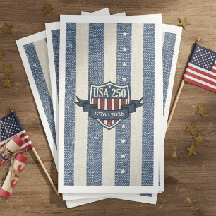 Vintage-Americana-Sterne-Streifen-USA-250-ID1306 Serviette