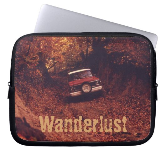 Vintage Americana Wanderlust Laptopschutzhülle (Vorderseite)