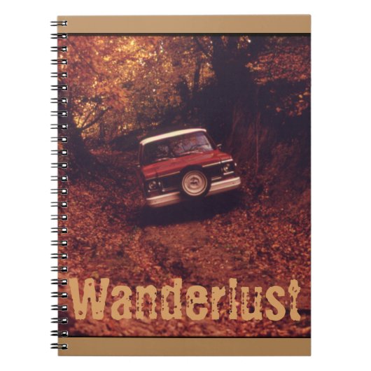 Vintage-Americana-Wanderlust Notizblock (Vorderseite)