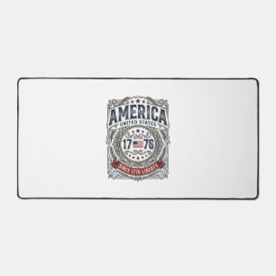 Vintage Amerika 1776 Patriotische Freiheit Schreibtischunterlage