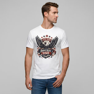 Vintage Amerika 250 Weißkopfseeadler 1776-2026 Pat T-Shirt