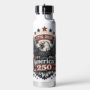 Vintage Amerika 250 Weißkopfseeadler 1776-2026 Pat Trinkflasche