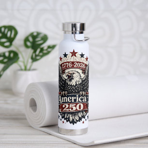 Vintage Amerika 250 Weißkopfseeadler 1776-2026 Pat Trinkflasche