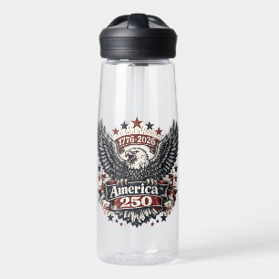 Vintage Amerika 250 Weißkopfseeadler 1776-2026 Pat Trinkflasche
