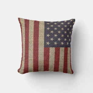 Vintage Amerika-Flagge Kissen