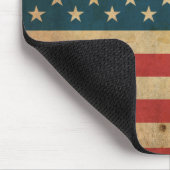 Vintage Amerika-Flagge Mousepad (Ecke)