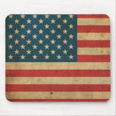 Vintage Amerika-Flagge Mousepad (Vorne)
