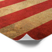 Vintage Amerika-Flagge Poster (Ecke)