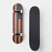 Vintage Amerika-Flagge Skateboard (Vorderseite)