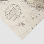 Vintage Amerika-Karte Seidenpapier (Ausschnitt)