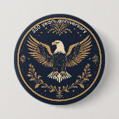 Vintage-Amerika-Semiquincentennial-Weißkopfseeadle Button (Vorderseite)