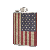 Vintage-Amerikaflagge Flachmann (Links)