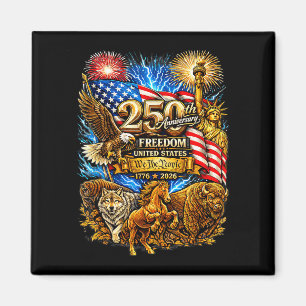 Vintage Amerikanisch 250. Jubiläum 1776-2026 Magnet