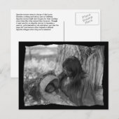 Vintage amerikanische Apache-Frau Ankündigungspostkarte (Vorne/Hinten)