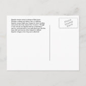 Vintage amerikanische Apache-Frau Ankündigungspostkarte (Rückseite)