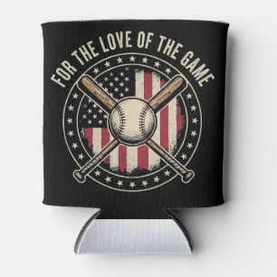 Vintage amerikanische Baseball-patriotische Freize Dosenkühler