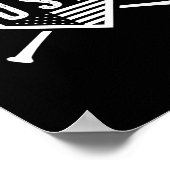 Vintage amerikanische Baseball- und Softball-Flagg Poster (Ecke)