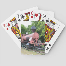 Vintage amerikanische Dampf-Lokomotive Spielkarten