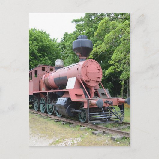 Vintage amerikanische Dampflokomotive Postkarte (Vorderseite)