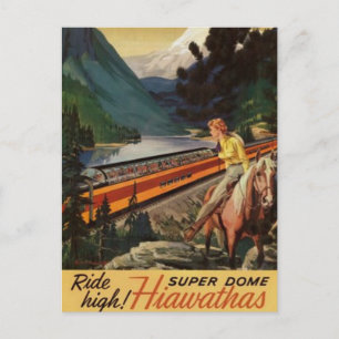 Vintage amerikanische Eisenbahn, USA - Postkarte