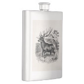 Vintage amerikanische Elch-personalisierte alte Flachmann (Rechts)