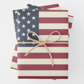 Vintage amerikanische Faltblätter Geschenkpapier Set (Beispiel)