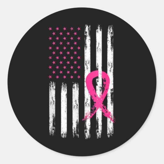 Vintage amerikanische Fla Runder Aufkleber (Vorderseite)