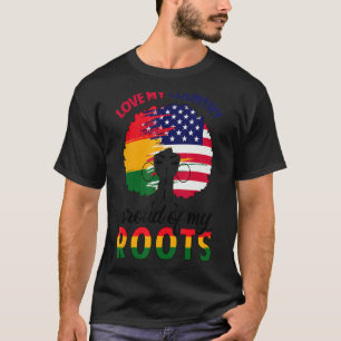 Vintage amerikanische Flag Arts Liebe mein Land st T-Shirt