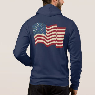 Vintage amerikanische Flag Jacket Hoodie