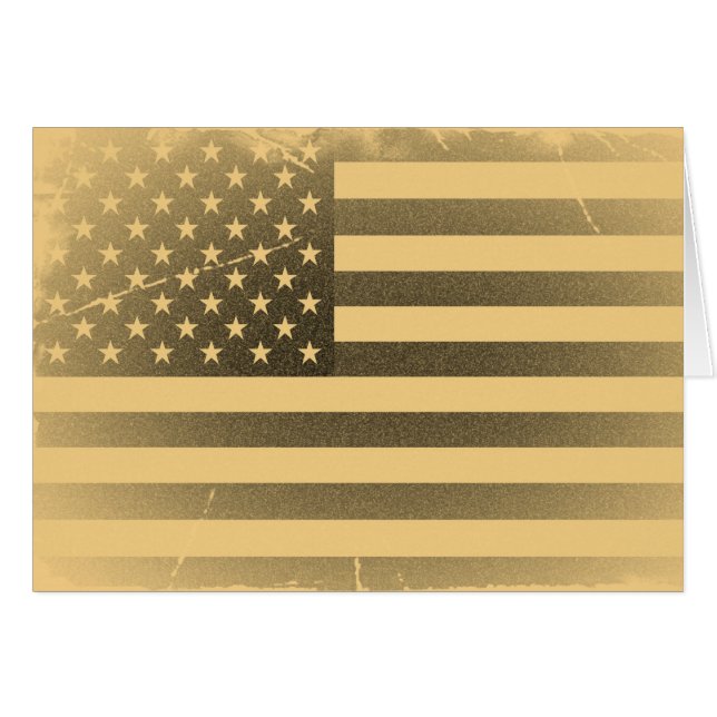 Vintage amerikanische Flagge (Vorderseite (Horizontal))
