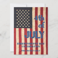 Vintage amerikanische Flagge 4. JULI-Feier